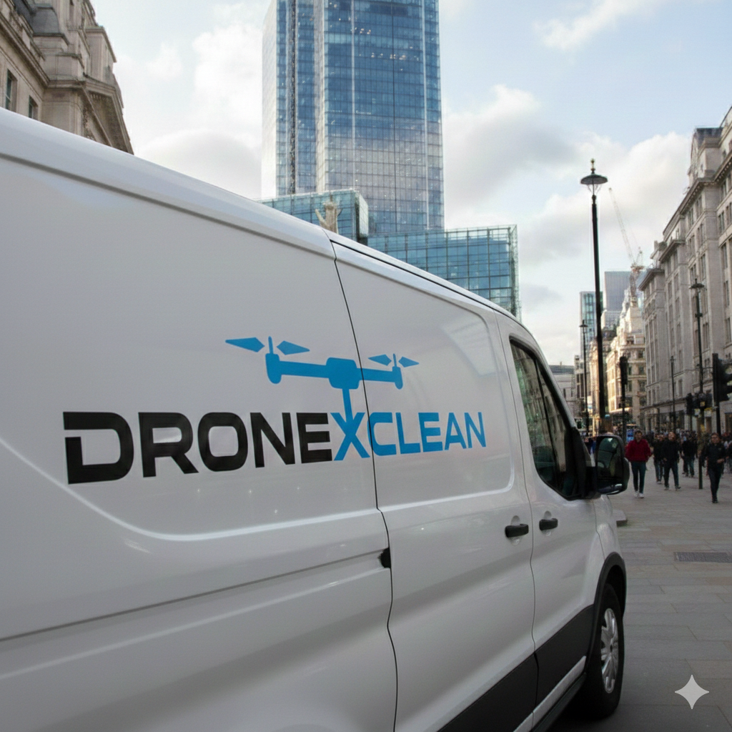 DroneXclean service vehicle